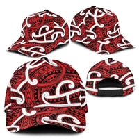 Aotearoa Maori Kowhaiwhai Classic Cap Whero Puhoro and Patiki LT9 - Polynesian Pride