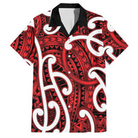 Aotearoa Maori Kowhaiwhai Family Matching Long Sleeve Bodycon Dress and Hawaiian Shirt Whero Puhoro and Patiki
