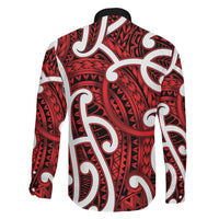 Aotearoa Maori Kowhaiwhai Family Matching Mermaid Dress and Hawaiian Shirt Whero Puhoro and Patiki
