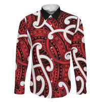 Aotearoa Maori Kowhaiwhai Family Matching Off Shoulder Short Dress and Hawaiian Shirt Whero Puhoro and Patiki