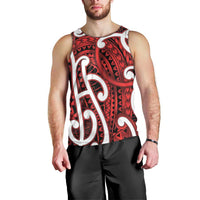 Aotearoa Maori Kowhaiwhai Men Tank Top Whero Puhoro and Patiki LT9 - Polynesian Pride