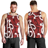 Aotearoa Maori Kowhaiwhai Men Tank Top Whero Puhoro and Patiki LT9 - Polynesian Pride