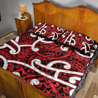 Aotearoa Maori Kowhaiwhai Quilt Bed Set Whero Puhoro and Patiki LT9 - Polynesian Pride