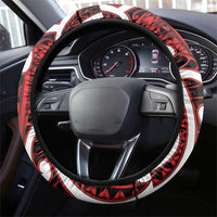 Aotearoa Maori Kowhaiwhai Steering Wheel Cover Whero Puhoro and Patiki LT9 - Polynesian Pride