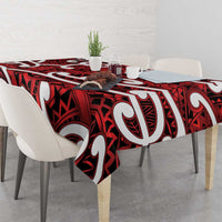 Aotearoa Maori Kowhaiwhai Tablecloth Whero Puhoro and Patiki LT9 - Polynesian Pride