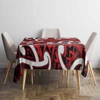 Aotearoa Maori Kowhaiwhai Tablecloth Whero Puhoro and Patiki LT9 - Polynesian Pride