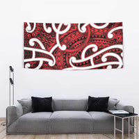 Aotearoa Maori Kowhaiwhai Tapestry Whero Puhoro and Patiki LT9 - Polynesian Pride