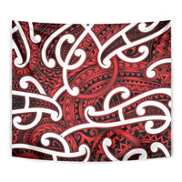 Aotearoa Maori Kowhaiwhai Tapestry Whero Puhoro and Patiki LT9 - Polynesian Pride