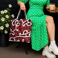 Aotearoa Maori Kowhaiwhai Tote Bag Whero Puhoro and Patiki LT9 - Polynesian Pride
