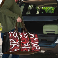 Aotearoa Maori Kowhaiwhai Travel Bag Whero Puhoro and Patiki LT9 - Polynesian Pride