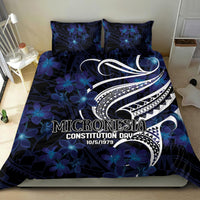 Micronesia Constitution Day Bedding Set Since 1979 with Polynesian Hibiscus Pattern LT9 - Polynesian Pride