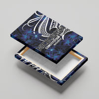 Micronesia Constitution Day Canvas Wall Art Since 1979 with Polynesian Hibiscus Pattern LT9 - Polynesian Pride