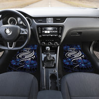 Micronesia Constitution Day Car Mats Since 1979 with Polynesian Hibiscus Pattern LT9 Set 2pcs - Front Blue - Polynesian Pride
