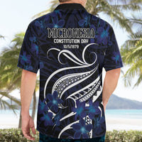 Micronesia Constitution Day Hawaiian Shirt Since 1979 with Polynesian Hibiscus Pattern LT9 - Polynesian Pride