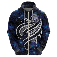 Micronesia Constitution Day Hoodie Since 1979 with Polynesian Hibiscus Pattern LT9 - Polynesian Pride