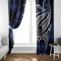 Micronesia Constitution Day Window Curtain Since 1979 with Polynesian Hibiscus Pattern LT9 - Polynesian Pride