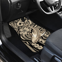 Polynesian Shark Tribal Tattoo Car Mats Beige Style LT9 - Polynesian Pride