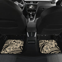 Polynesian Shark Tribal Tattoo Car Mats Beige Style LT9 Set 2pcs - Back Beige - Polynesian Pride