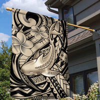 Polynesian Shark Tribal Tattoo Garden Flag Beige Style LT9 - Polynesian Pride