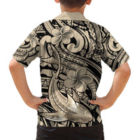 Polynesian Shark Tribal Tattoo Hawaiian Shirt Beige Style LT9 - Polynesian Pride