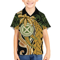 Wallis and Futuna Victory Day Hawaiian Shirt Since 1945 with Polynesian Platinum Floral Tribal LT9 - Polynesian Pride