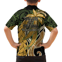 Wallis and Futuna Victory Day Hawaiian Shirt Since 1945 with Polynesian Platinum Floral Tribal LT9 - Polynesian Pride
