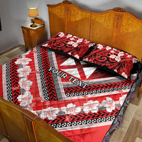 Personalised Wallis et Futuna Quilt Bed Set Hibiscus and Polynesian Tribal Tattoos LT9 - Polynesian Pride