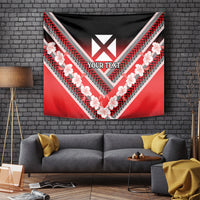 Personalised Wallis et Futuna Tapestry Hibiscus and Polynesian Tribal Tattoos LT9 - Polynesian Pride