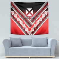 Personalised Wallis et Futuna Tapestry Hibiscus and Polynesian Tribal Tattoos LT9 - Polynesian Pride