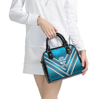 Custom Fiji Rugby Shoulder Handbag Fijian Warrior With Polynesian Tribal Tattoos LT9 - Polynesian Pride