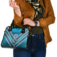 Custom Fiji Rugby Shoulder Handbag Fijian Warrior With Polynesian Tribal Tattoos LT9 - Polynesian Pride