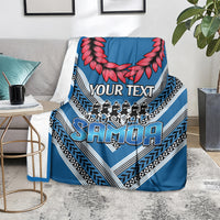 Custom Manuma Samoa Rugby Blanket Ula fala Samoan Siva Tau Tribal