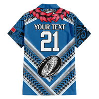 Custom Manuma Samoa Rugby Hawaiian Shirt Ula fala Samoan Siva Tau Tribal LT9 - Polynesian Pride