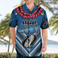 Custom Manuma Samoa Rugby Hawaiian Shirt Ula fala Samoan Siva Tau Tribal LT9 - Polynesian Pride