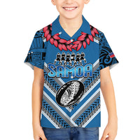 Custom Manuma Samoa Rugby Hawaiian Shirt Ula fala Samoan Siva Tau Tribal LT9 - Polynesian Pride