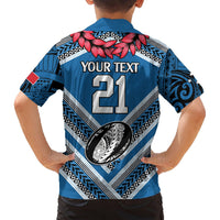 Custom Manuma Samoa Rugby Hawaiian Shirt Ula fala Samoan Siva Tau Tribal LT9 - Polynesian Pride