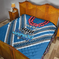 Custom Manuma Samoa Rugby Quilt Ula fala Samoan Siva Tau Tribal