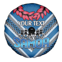 Custom Manuma Samoa Rugby Spare Tire Cover Ula fala Samoan Siva Tau Tribal