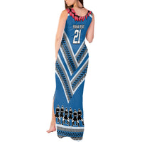 Custom Manuma Samoa Rugby Tank Maxi Dress Ula fala Samoan Siva Tau Tribal LT9 - Polynesian Pride