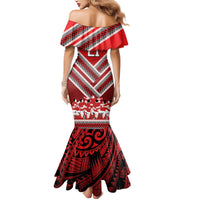 Custom Tonga Rugby Mermaid Dress Tonga Sipi Tau Ngatu Tribal Pattern LT9 - Polynesian Pride