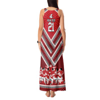 Custom Tonga Rugby Tank Maxi Dress Tonga Sipi Tau Ngatu Tribal Pattern LT9 - Polynesian Pride