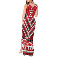 Custom Tonga Rugby Tank Maxi Dress Tonga Sipi Tau Ngatu Tribal Pattern LT9 - Polynesian Pride