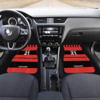 New Zealand Rugby Pacific Custom Car Mats Whatumoana Classic Retro 2025 LT9 Set 2pcs - Front Red - Polynesian Pride