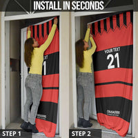 New Zealand Rugby Pacific Custom Door Cover Whatumoana Classic Retro 2025 - Polynesian Pride