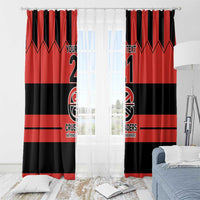 New Zealand Rugby Pacific Custom Window Curtain Whatumoana Classic Retro 2025