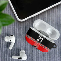 New Zealand Rugby Pacific Custom AirPods Case Whatumoana Maori Kowhaiwhai Pattern LT9 - Polynesian Pride