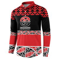 New Zealand Rugby Pacific Custom Button Sweatshirt Whatumoana Maori Kowhaiwhai Pattern