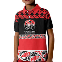 New Zealand Rugby Pacific Custom Kid Polo Shirt Whatumoana Maori Kowhaiwhai Pattern