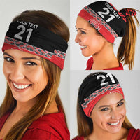 New Zealand Rugby Pacific Custom Neck Gaiter Whatumoana Maori Kowhaiwhai Pattern - Polynesian Pride