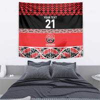 New Zealand Rugby Pacific Custom Tapestry Whatumoana Maori Kowhaiwhai Pattern